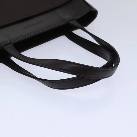 BURBERRY Hand Bag Nylon Leather Brown Silver Auth - Picture 9 of 16